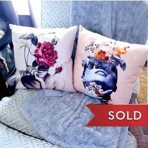 *SOLD*SOLD*SOLD* Pop ART Parvez Taj Print THROW PILLOWS